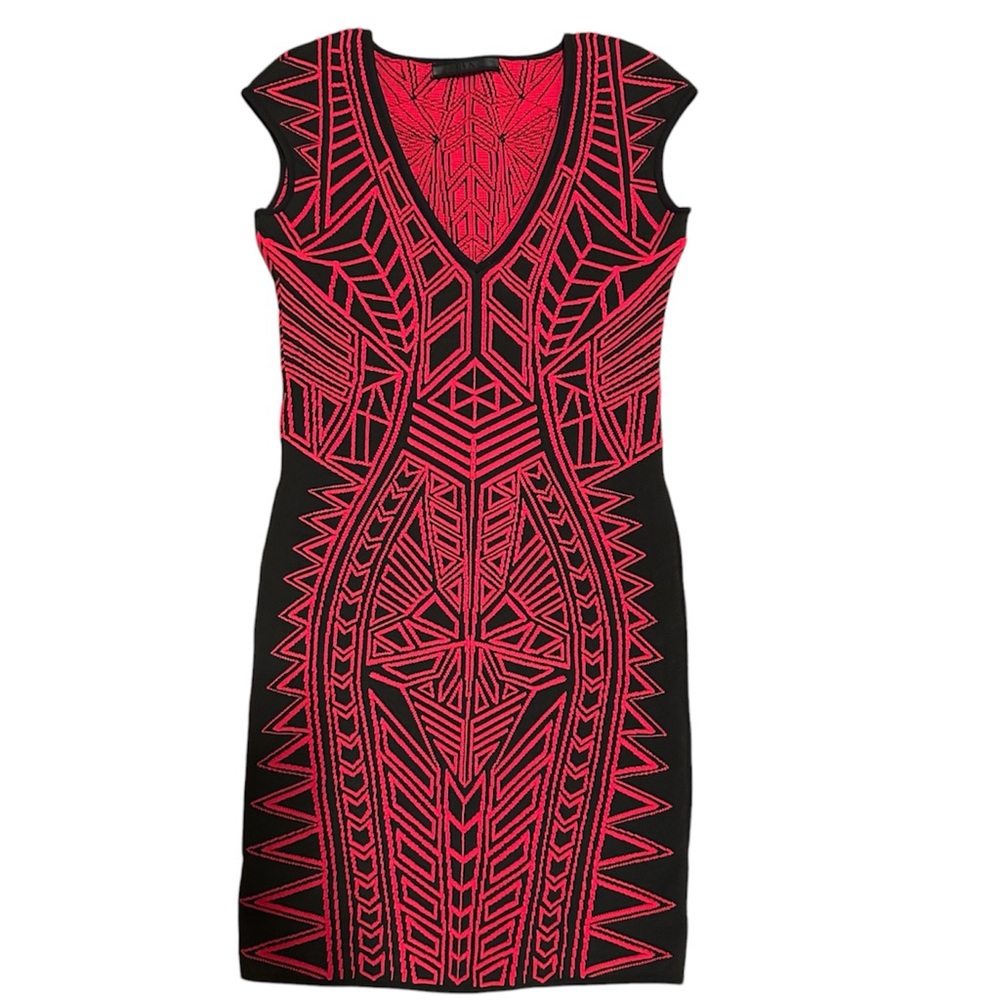 RVN Rouge Puzzle Solver Dress Women’s Size Small Red and Black